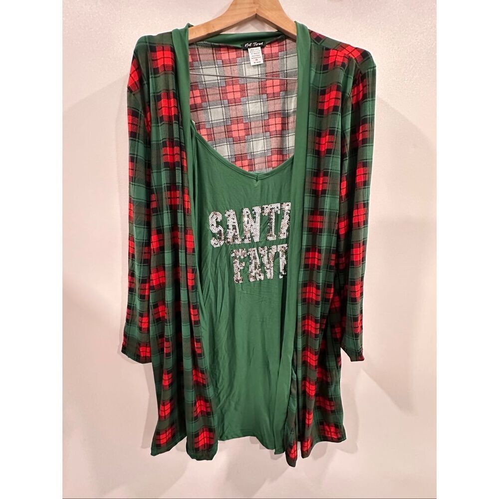 PJ Robe Set - Green/red - Picture 7 of 8